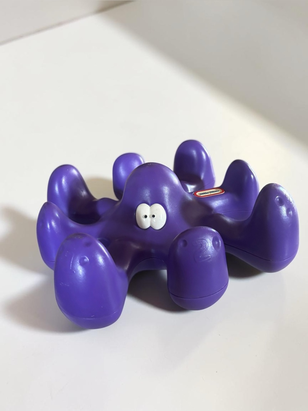 Vintage 1997 Little Tikes Toss N Count Octopus Purple Toddler Game Toy